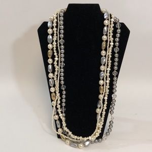 Women’s Multi Strand Muti Strand Fresh Water Pearls Beaded Necklace